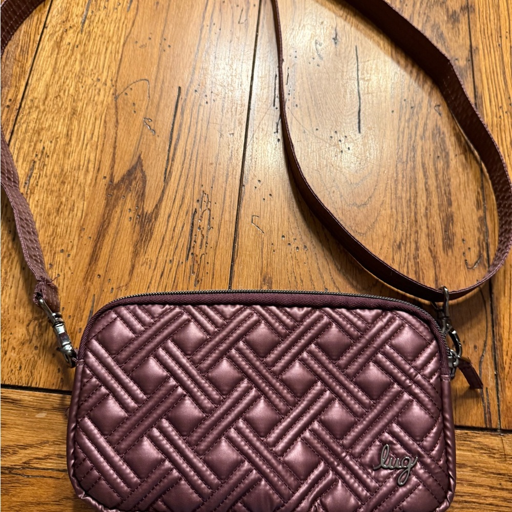 Lug Coupe XL crossbody bag in wine. Absolutely beautiful! Brand new!